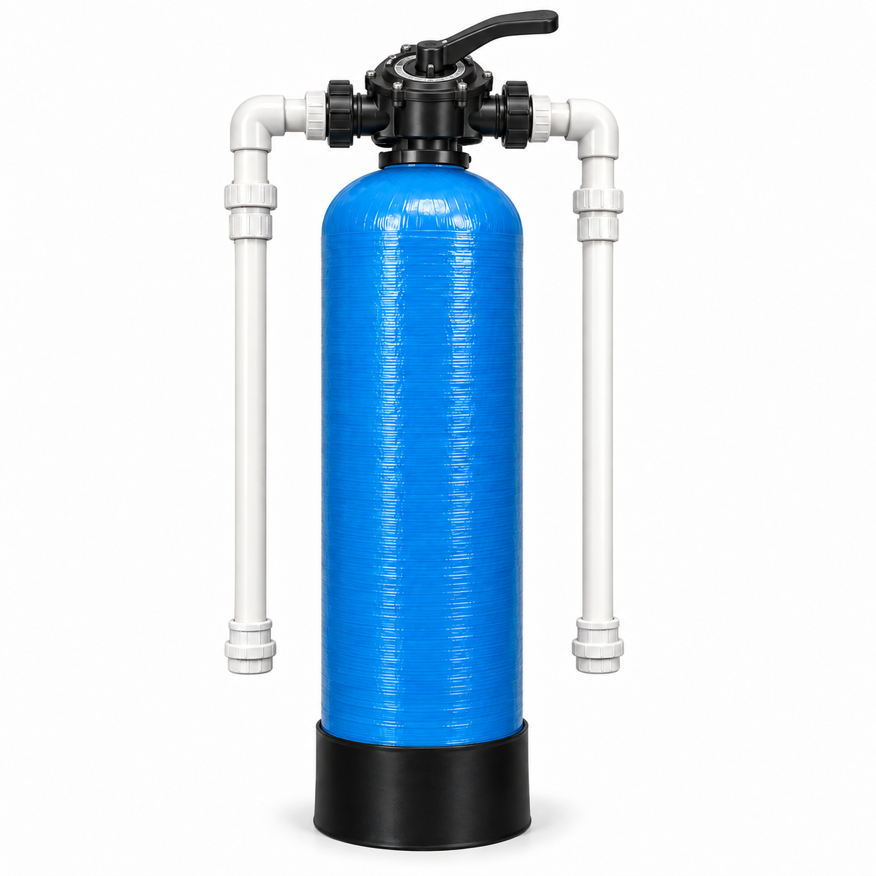 1000LPH FRP Multigrade Water Filtration System with Automatic Multiport Valve for Commercial & Residential Water Treatment one cylinder